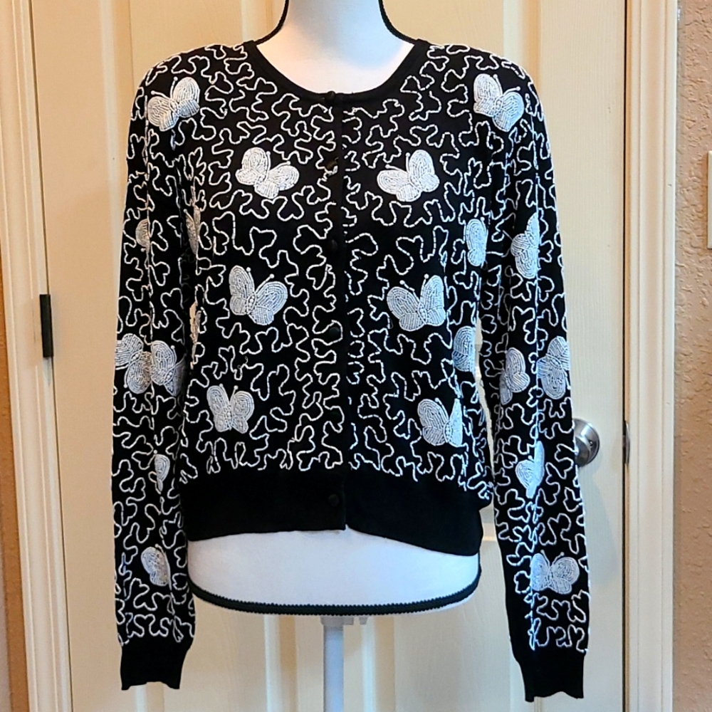 Adrienne Vittadini vintage Cardigan Sweater